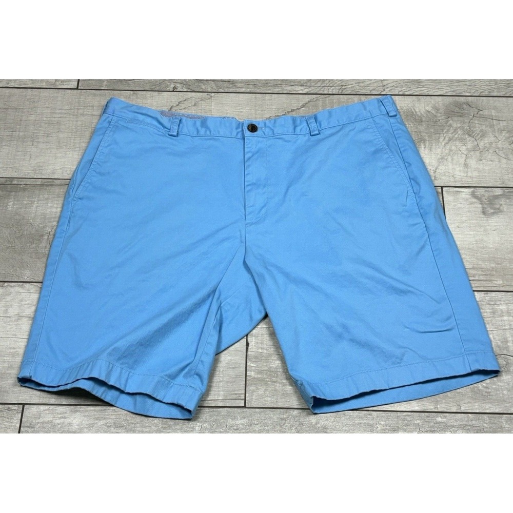 Brooks Brothers Light Blue Chino Golf‎ Shorts Men's W40 Flat Front Casual Resort